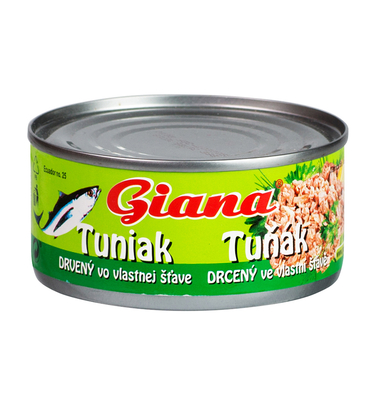 Tuňák drcený ve vlastní šťávě 185g
